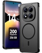 Resim Xiaomi Redmi Note 14 Pro 4g Kılıf Mat Magsafe Lensli Silikon 