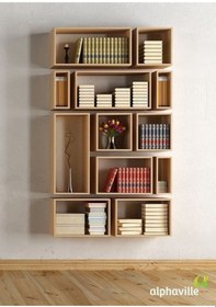 Resim RAFLI MDF KİTAPLIK 