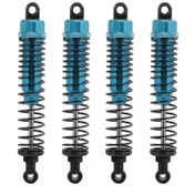 Resim Kosona 1:10 Rc4wd Hsp Dhk Büyük Tekerlekli Araç İçin 100mm Mavi Amortisör Seti 4 Adet 