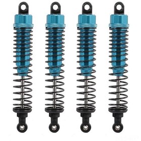 Resim Kosona 1:10 Rc4wd Hsp Dhk Büyük Tekerlekli Araç İçin 100mm Mavi Amortisör Seti 4 Adet 