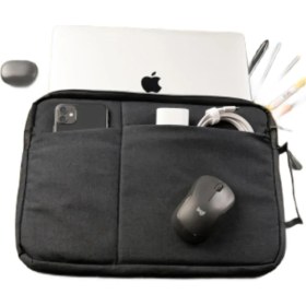 Resim Jonesuu Macbook Air Pro 13 13.3 14 Inç Darbeye Karşı Korumalı Su Geçirmez Kılıf Füme 