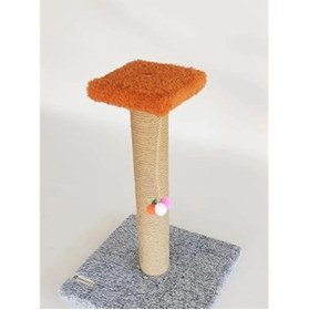 Resim AyrStore Tek Katlı Stepli Gri Kedi Tırmalama Tahtası 