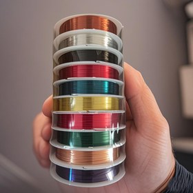 Resim 10 Rulo Renkli Bakır Tel - 0.3/0.4/0.5mm, DIY Takı Yapımı ve El Sanatları için İdeal, Dayanıklı Alaşım Malzeme 