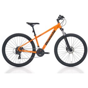 Resim Bianchi Bıanchı Magma 27.3 Tourney Erkek Dağ Bisikleti 480H Hd 27.5 Jant 21 Vites Orange Black Gloss 