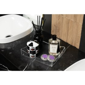 Resim Sogo Şeffaf Akrilik Dekoratif Banyo Standı 24X18 cm 