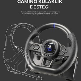 Resim Subsonic Direksiyon Seti Superdrive Ps3/ps4/pc/xboxone/xbox360 Gaming Oyun Oyuncu Direksiyonu 