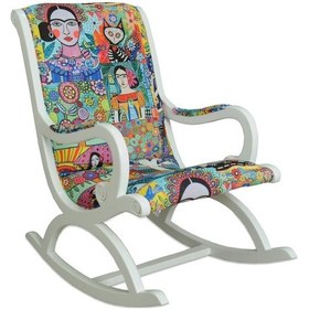 Resim Asedia Rustik Lake Frida Sallanan Sandalye Dinlenme Koltuğu 