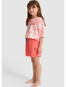 Resim U.s. Polo Assn. Kız Çocuk Mercan Pijama Takım 50326614-vr204 Coral 