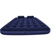 Resim Bestway Çift Kişilik Şişme Yatak 203 x 152 x 22 CM 67374 + 2 Yastık + Pompa Lacivert 