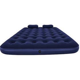 Resim Bestway Çift Kişilik Şişme Yatak 203 x 152 x 22 CM 67374 + 2 Yastık + Pompa Lacivert 