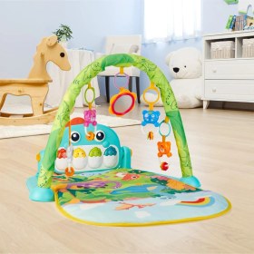 Resim Piyanolu Dinazor Oyun Halısı Sesli Işıklı 3 İn 1 