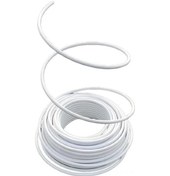 Resim Wezone Dekoratif Pvc Büküm Tüpü, 12x16mm, 5 Metre, Beyaz - Çiçek Düzenleme Ve Düğün Süslemeleri İçin 