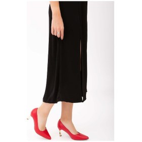 Resim Tamer Tanca Kadın Vegan Kırmızı Stiletto Ayakkabı 911 225 Bn Ayk Y22 Kırmızı Cılt Kırmızı 