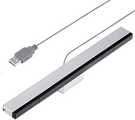Resim WICAREYO USB Sensör Çubuğu Kızılötesi IR Ray Hareket Sensörü Sinyal Alıcısı Sağlam Ayaklı, Wii Wii U Konsolu için 