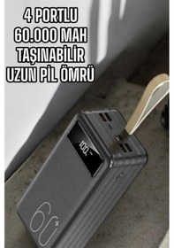 Resim Powerbank 60.000 Mah Dijital Göstergeli 4 Portlu Taşınabilir Diğer 