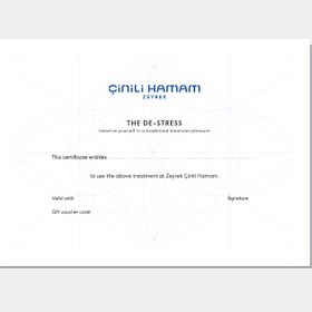 Resim "The Original De-Stress" Hammam Gift Card - English 