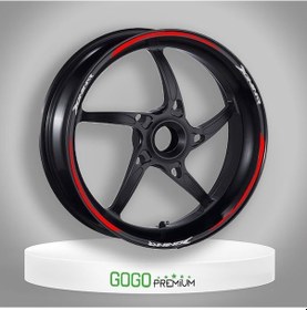 Resim Reflektör Kırmızı Bajaj Dominar Uyumlu Büyük 1 Set Jant Şeridi 