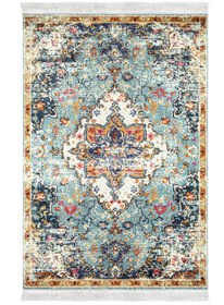 Resim Alanur Home Eko Trend Djt Yıkanabilir Kaymaz Taban 3 Lü Yatak Odası Takımı M12290 Vintage Mavi 