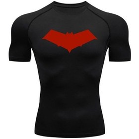 Resim Snapbuyerkekler İçin Sıkıştırma Koşu Tişörtü - Çabuk Kuruyan Mma Spor Rashguard Jersey Teemavi Mavi 