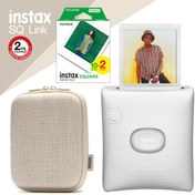 Resim Instax SQ Link Beyaz Ex D Akıllı Telefon Yazıcısı ve Hediye Seti 4 