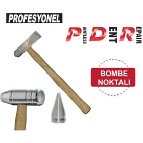 Resim Pdr Kaporta Çekiç Alüminyum Düz Balta 