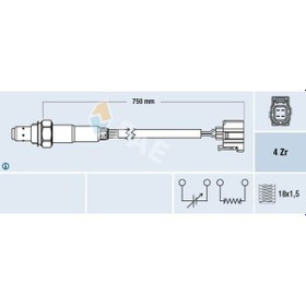 Resim OKSIJEN SENSORU KATALIZATOR SONRASI W204 11-14 W212 09-13 C207 10-13 R172 11- FAE 77339 