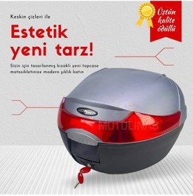 Resim Motosiklet Arka Çanta Topcase Mefatech Mf-33 4 Farklı Renk 2022 Siyah 