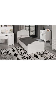 Resim Baby Darling %100 Mdf Alessa Çocuk Odası Beyaz 90x200 cm 