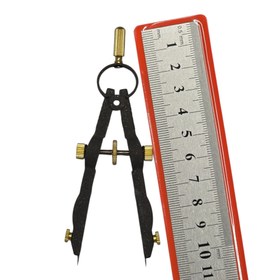 Resim 3 cm Hassas Pergel | Dayanıklı Metal Çizim Aracı - Hassas Çizimler İçin İdeal 