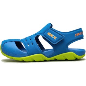 Resim Skechers Side Wave Erkek Çocuk Mavi Sandalet 