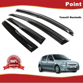 Resim Point Renault Clio 2 Mügen Cam Rüzgarlığı Hb 1999-2008 Arası 4 Lü Takım 
