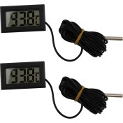 Resim Lillian 2x Dijital LCD Termometre -40 Santigrat Derece + 110 Sıcaklık Ölçüm Cihazı Göstergesi (Yurt Dışından) 
