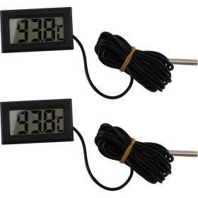 Resim Lillian 2x Dijital LCD Termometre -40 Santigrat Derece + 110 Sıcaklık Ölçüm Cihazı Göstergesi (Yurt Dışından) 