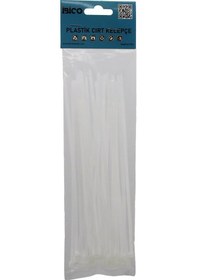 Resim 25pcs Beyaz 3.6x200mm Plastik Cırt Kelepçe 4989 
