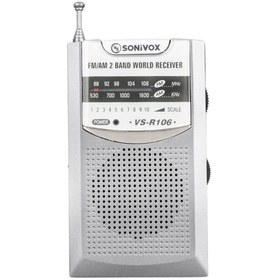 Resim Powermaster Sonivox VS-R106 Analog Radyo Gri Renk 