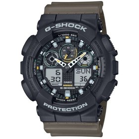 Resim Casio Ga-100tu-1a3dr Quartz Silikon Kahve 20 Atm 52 Mm Erkek Kol Saati Siyah 