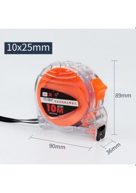 Resim 3-10m Ölçü Çelik Bant Şeffaf Su Geçirmez Bant Cetveli 