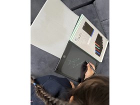 Resim Blic 12" Ekranlı Grafik Tablet Beyaz-Siyah Çok Amaçlı Yazı Tahtası LCD Btb-5 