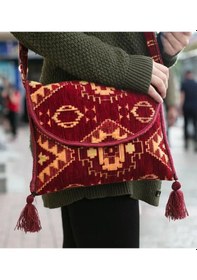 Resim Bk Gift El Yapımı Otantik Türk Kilim Omuz Çantası -1, Günlük, Kitap, Tablet, Plaj Ve Seyahat Çantası Kobitmeyencom35836 Bk Gift 