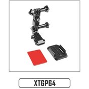 Resim Xtgp64-shoot Eylem Kamera Aksesuarları Gopro Hero Için Set 10 9 8 7 5 Xiaomi Yi 4 K Sjcam Sj4000 H9 Insta360 Baz Dağı Go Pro Kask Kiti 