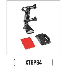 Resim Xtgp64-shoot Eylem Kamera Aksesuarları Gopro Hero Için Set 10 9 8 7 5 Xiaomi Yi 4 K Sjcam Sj4000 H9 Insta360 Baz Dağı Go Pro Kask Kiti 