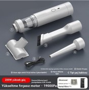 Resim Araba Elektrikli Süpürge El Fırçasız Süpürge Makinesi Araba Kablosuz Toz Toplayıcı 4mhsy7 Beyaz 