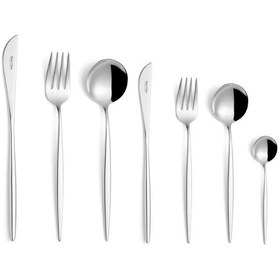 Resim Maxx Doria Nagi 12 Kişilik 84 Parça Çatal Kaşık Bıçak Takımı Pa1025 Gri 