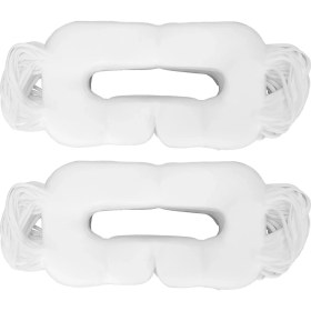 Resim 100 Adet Evrensel Tek Kullanımlık Vr Maskesi Beyaz Dokumasız Hijyenik Göz Maskesi Oculus Quest 2 Büyük Süngü (Yurt Dışından) 