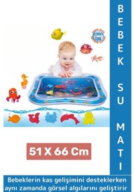 Resim Özel Üretim Bpa Free Bebek Aktivite Oyuncağı Emekleme Zamanı Yatak Minder Renkli Su Oyun Matı Mavi 