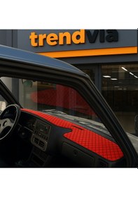 Resim Tofaş Şahin Doğan Kartal Yüksek Ön Göğüs Kırmızı-siyah Torpido Kılıfı / Bej-siyah Boyun Yastığı 