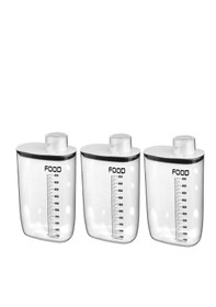 Resim 3 Lü Çok Amaçlı Erzak Kabı 2100 Ml Beyaz 