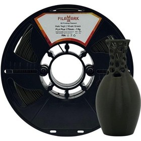 Resim Filamark Pla Plus Filament Haki Yeşil 1.75mm 1kg-4250 