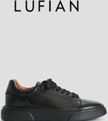 Resim Kids Club Shoes Lufian 111230187 Tommy Casual Deri Erkek Sneaker Ayakkabı Siyah 