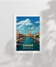 Resim Çerçevesiz Poster Zadar Hırvatistan Kıyı Manzarası 